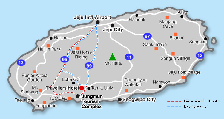 jeju travel map